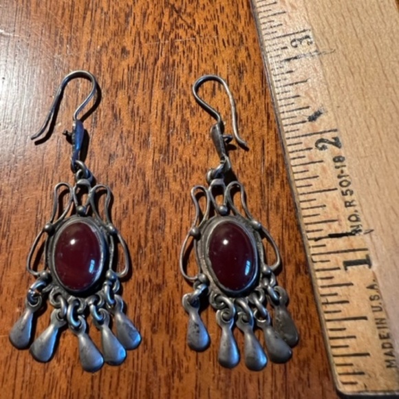 Cabochon earrings from Egypt - Picture 2 of 6